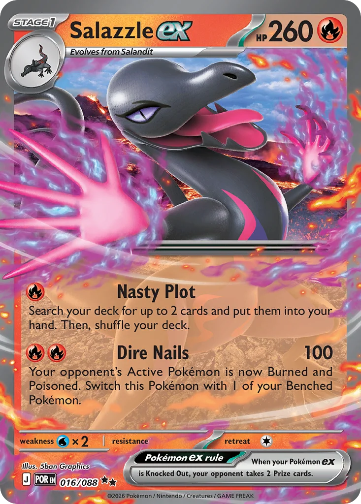 Salazzle ex 016/088 Double rare