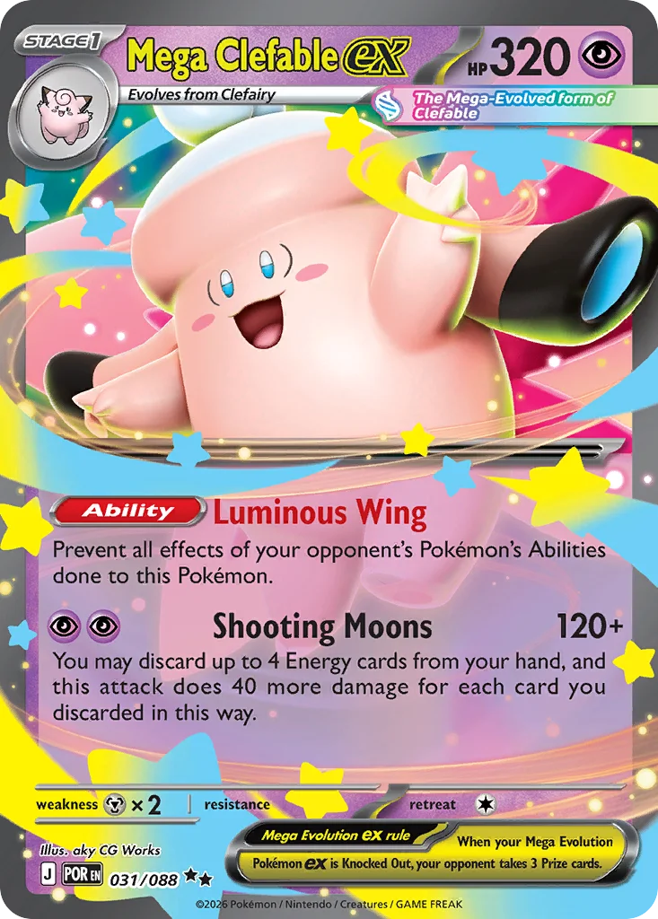 Mega Clefable ex 031/088 Double rare