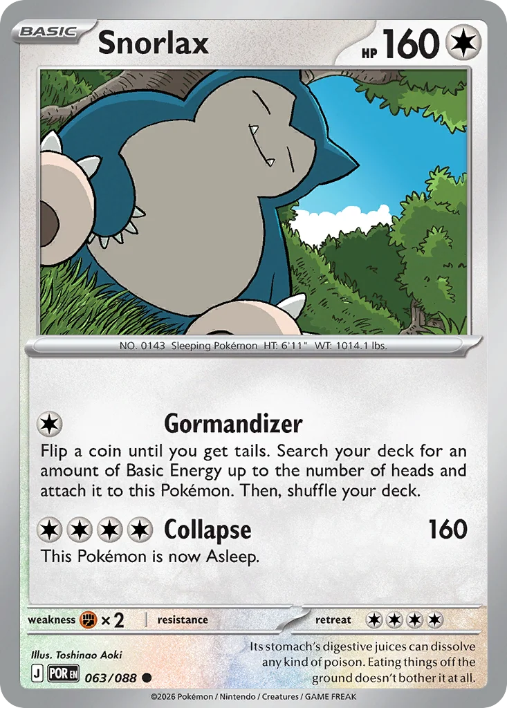 Snorlax 063/088 Common