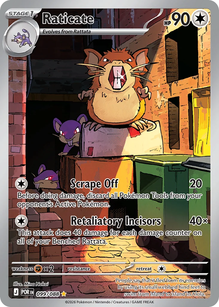 Raticate 099/088 Illustration rare