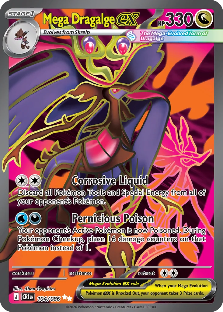 Mega Dragalge ex 104/086 Ultra rare