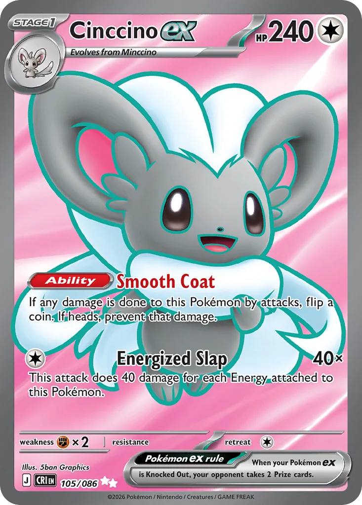 Cinccino ex 105/086 Ultra rare