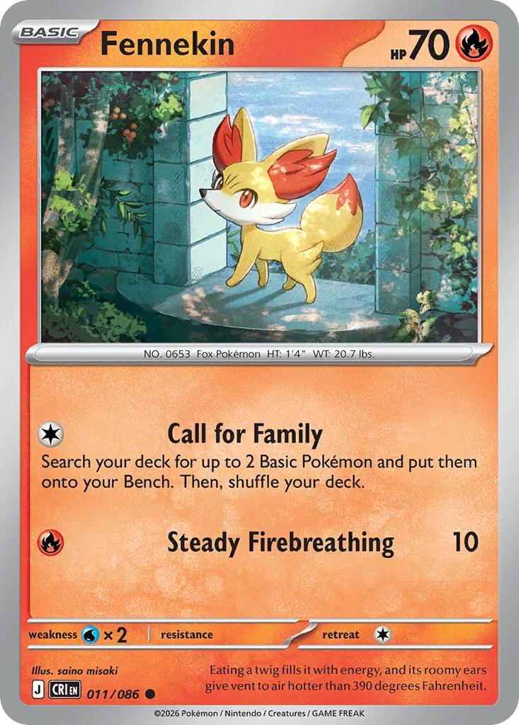 Fennekin 011/086 Common