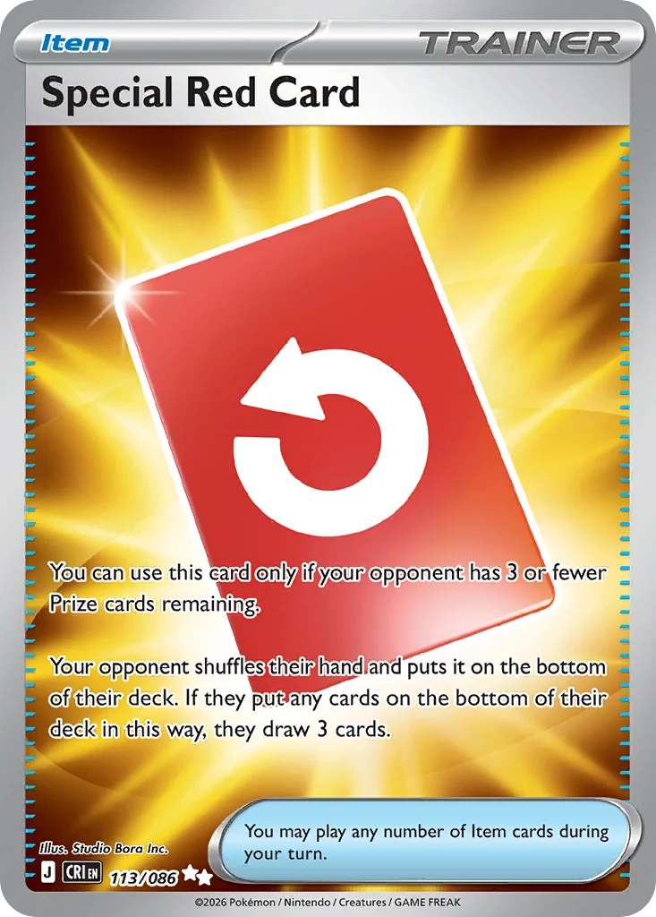 Special Red Card 113/086 Ultra rare