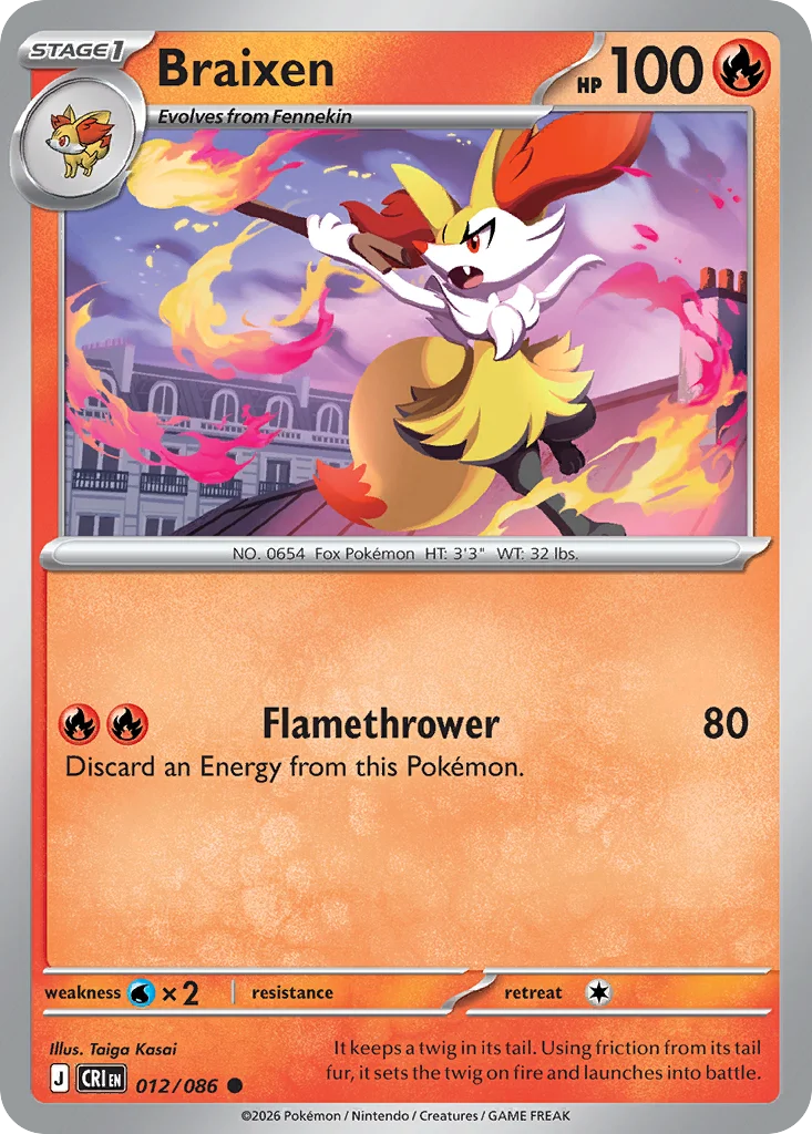 Braixen 012/086 Common