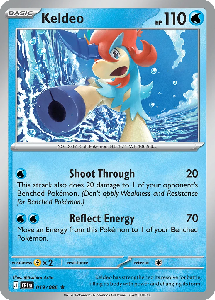 Keldeo 019/086 Rare
