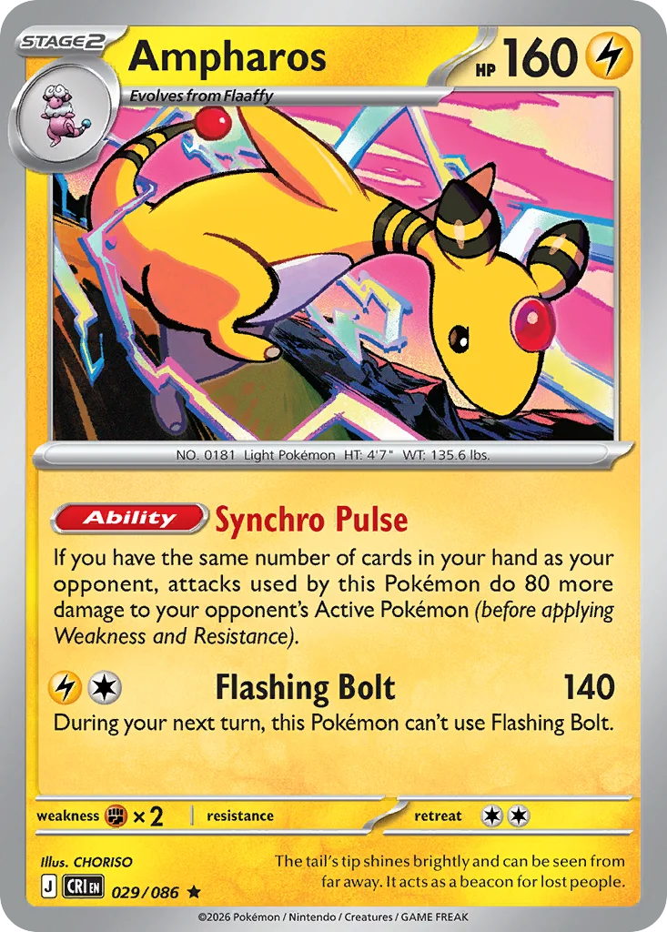 me4-29 Ampharos 029/086 Rare
