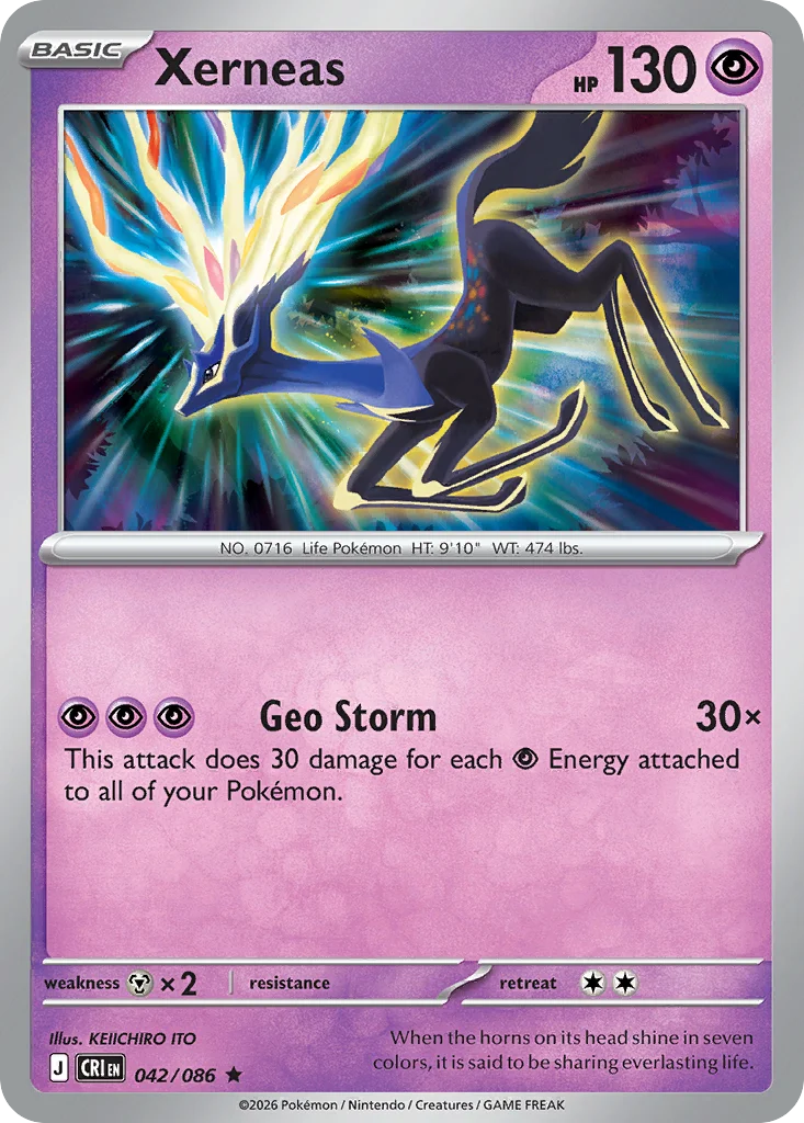 me4-42 Xerneas 042/086 Rare