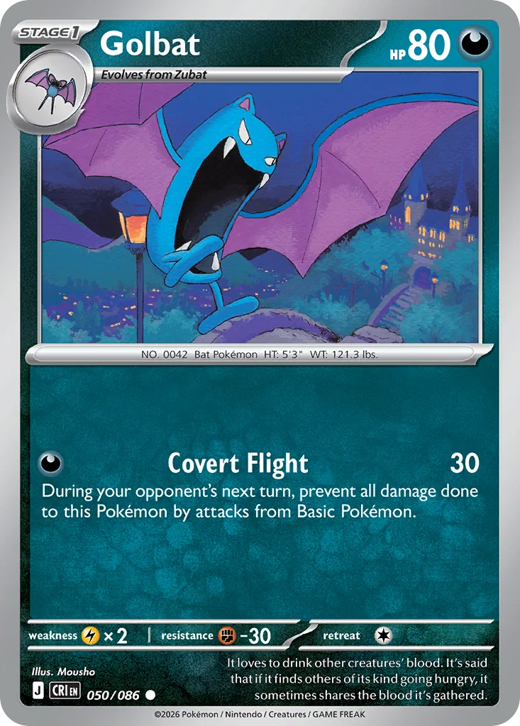 me4-50 Golbat 050/086 Common