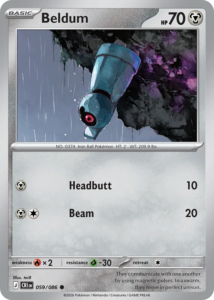 me4-59 Beldum 059/086 Common