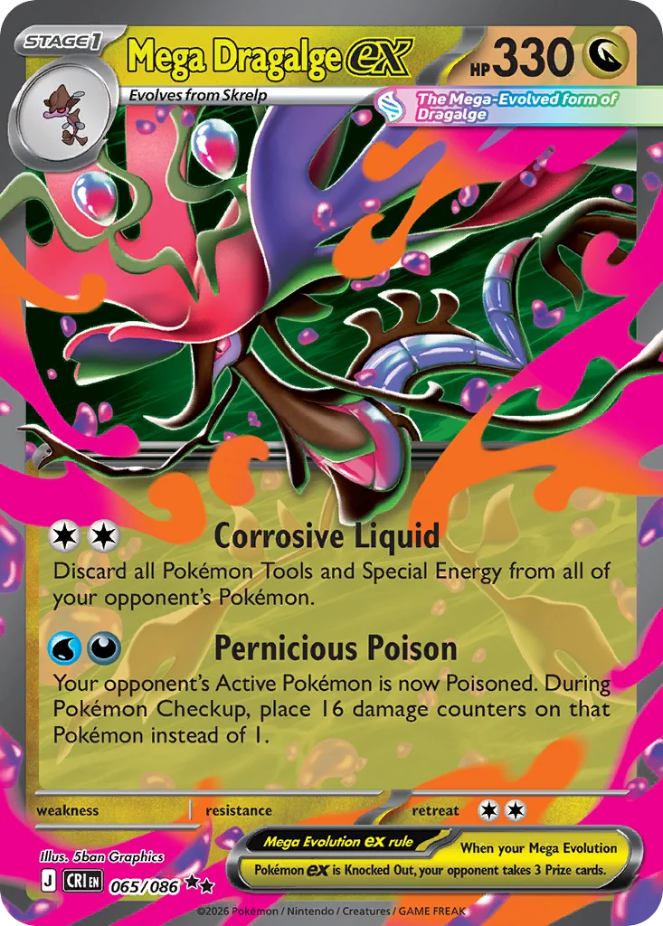 Mega Dragalge ex 065/086 Double rare