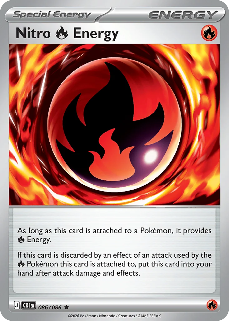 Nitro Fire Energy 086/086 Rare