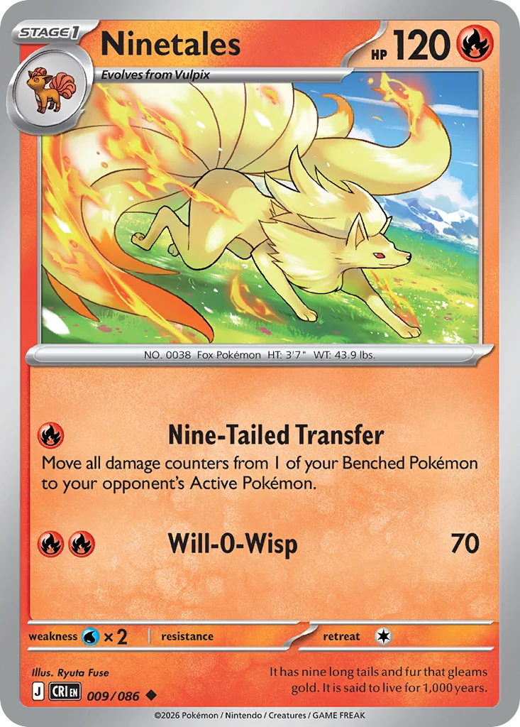 Ninetales 009/086 Uncommon