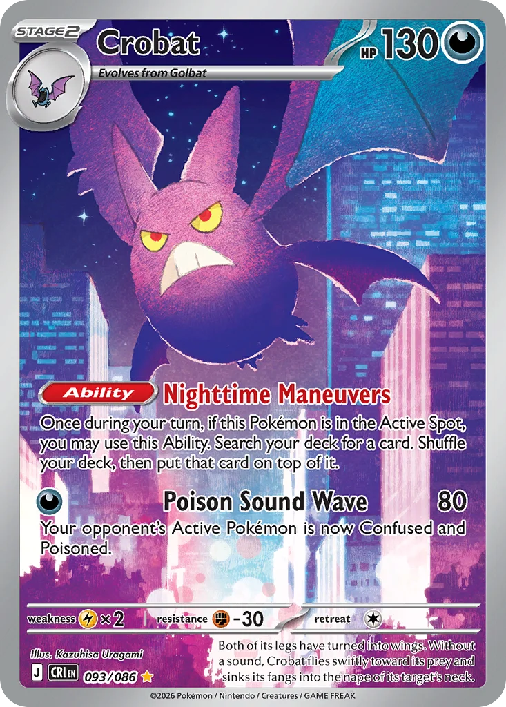 me4-93 Crobat 093/086 Illustration rare