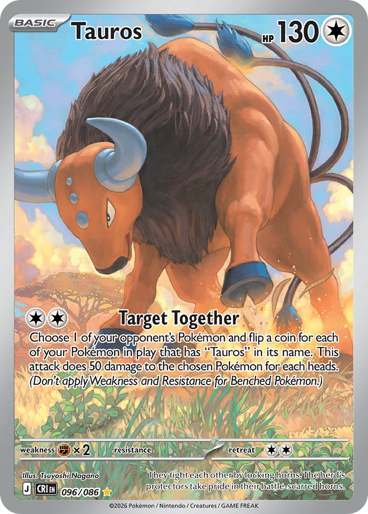 Tauros 096/086 Illustration rare