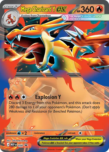 mep-30 Mega Charizard Y ex MEP030 Promo