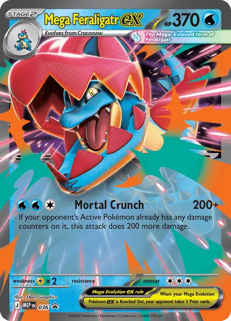 mep-36 Mega Feraligatr ex MEP036 Promo