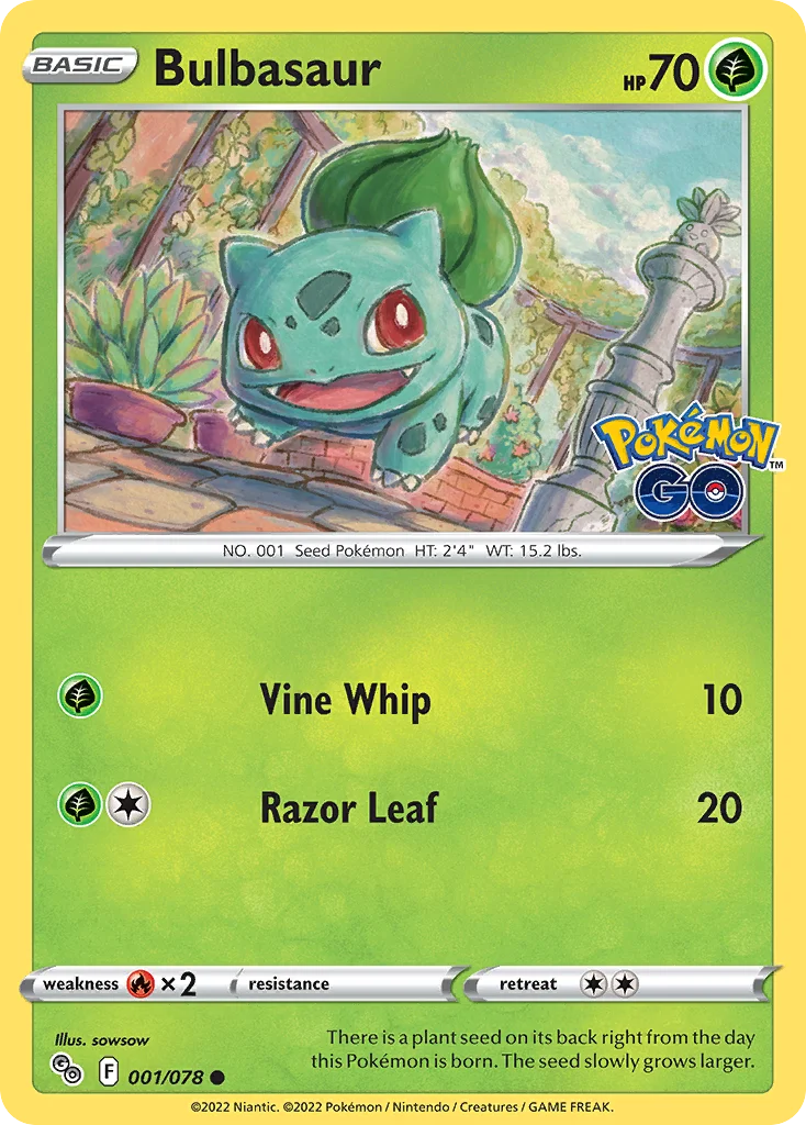 pgo-1 Bulbasaur 001/078 Common