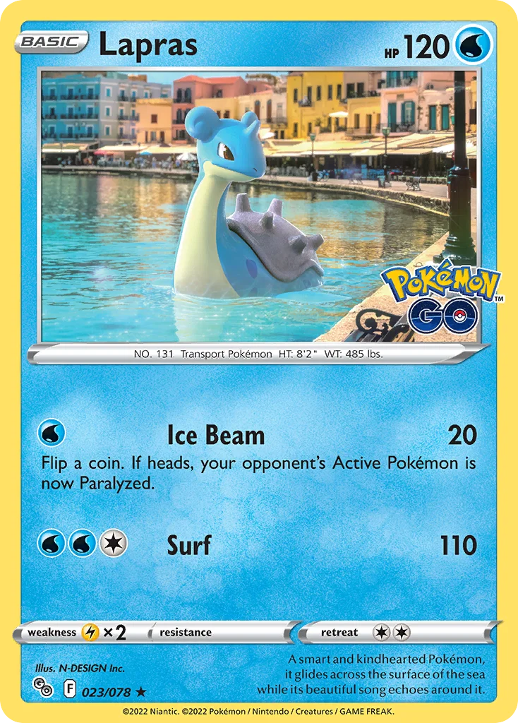 pgo-23 Lapras 023/078 Rare holo