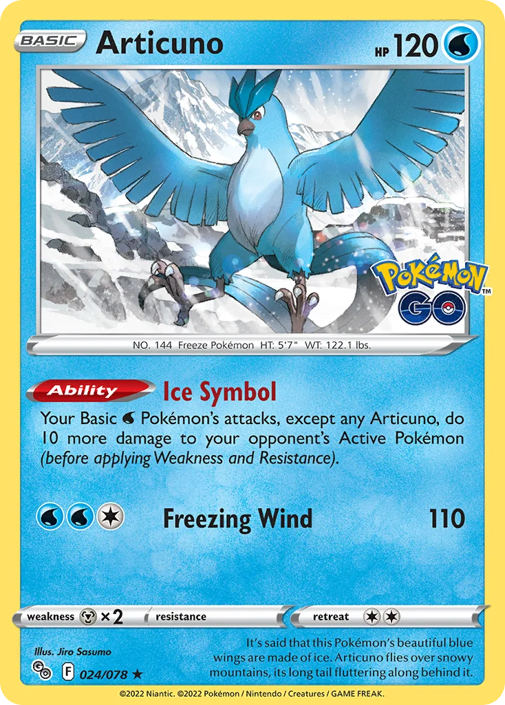 pgo-24 Articuno 024/078 Rare holo