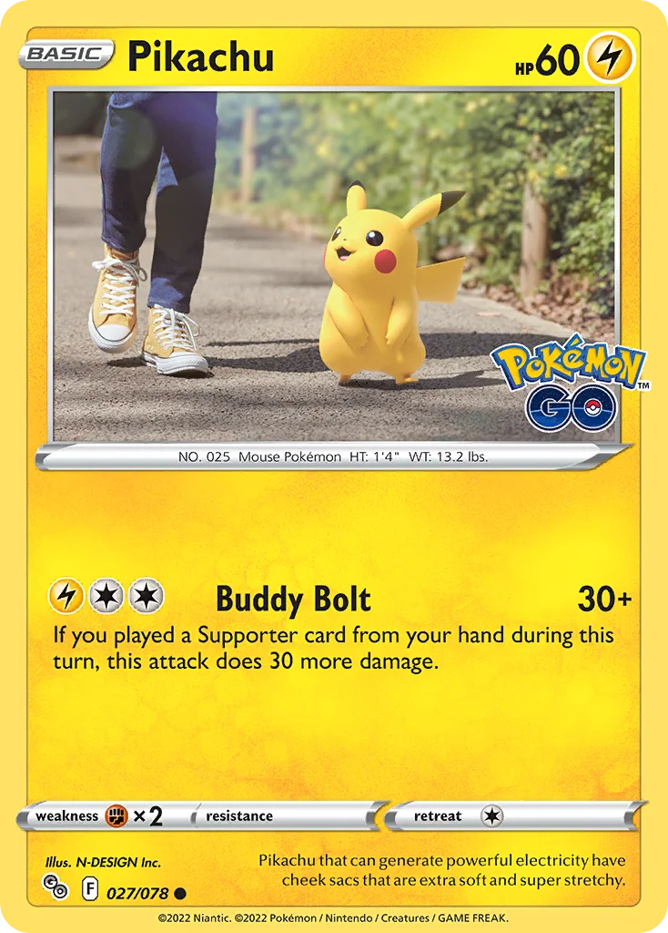 pgo-27 Pikachu 027/078 Common
