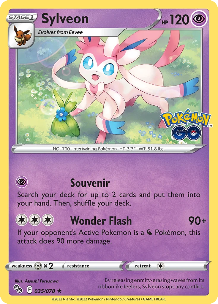 pgo-35 Sylveon 035/078 Rare holo