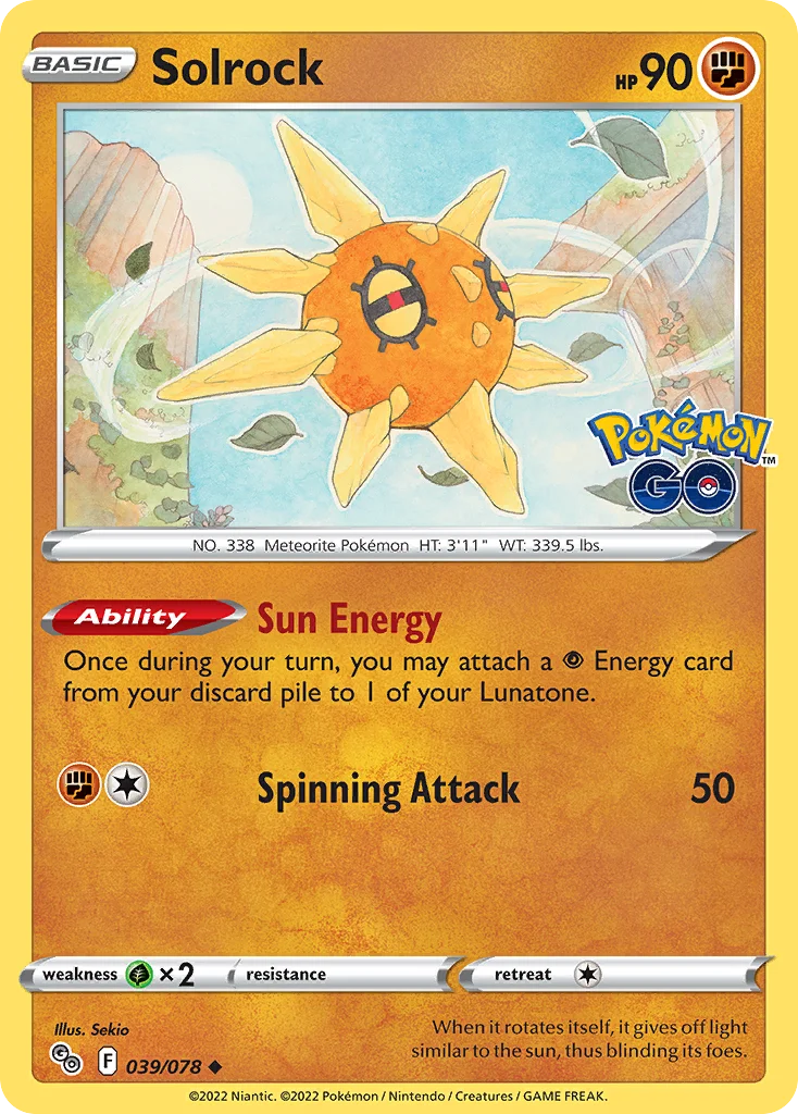 pgo-39 Solrock 039/078 Uncommon