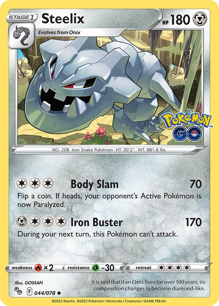 pgo-44 Steelix 044/078 Uncommon