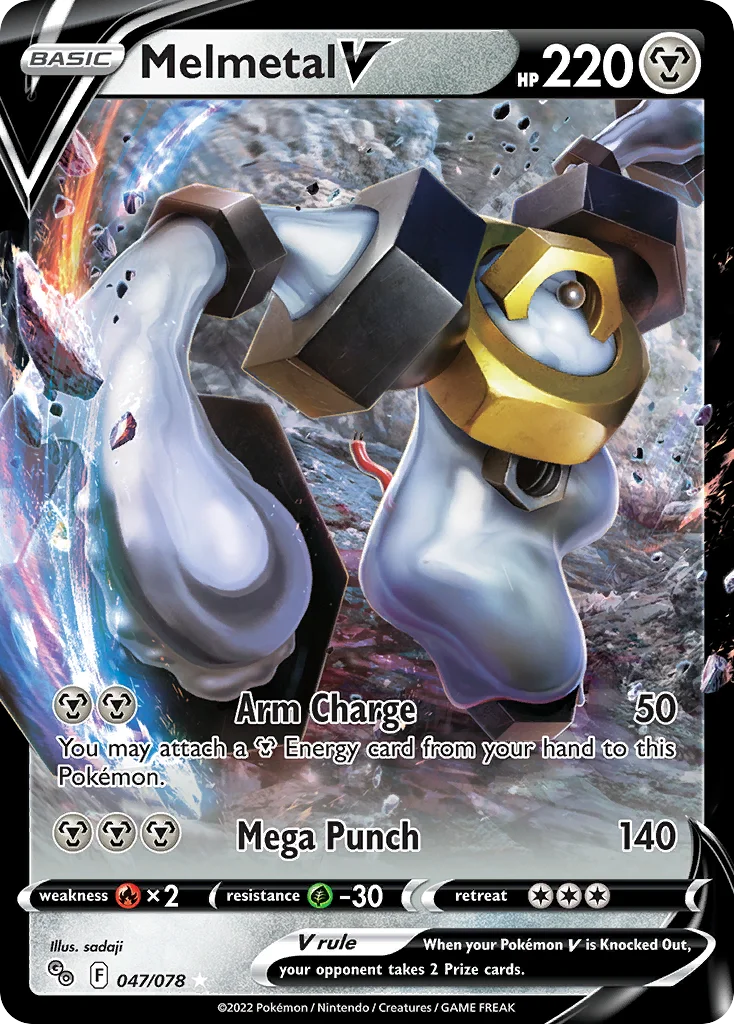 pgo-47 Melmetal V 047/078 Rare holo v