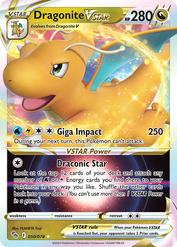 Dragonite VSTAR 050/078 Rare holo vstar