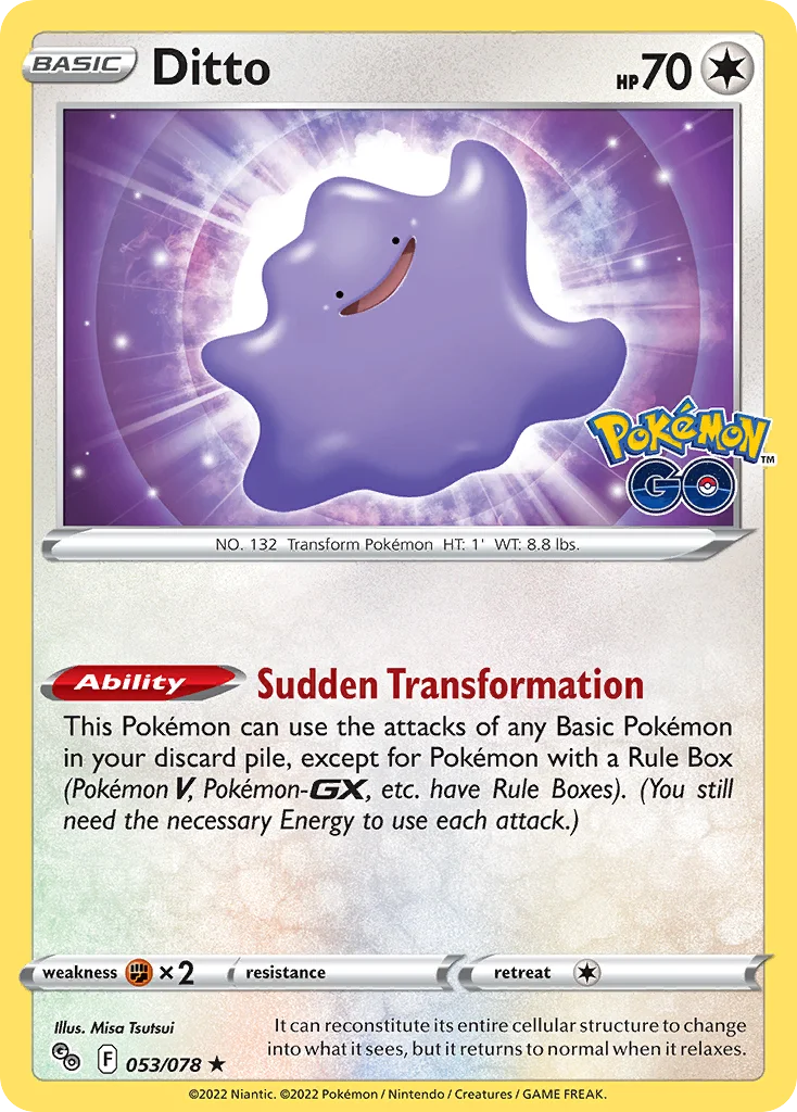 Ditto 053/078 Rare holo