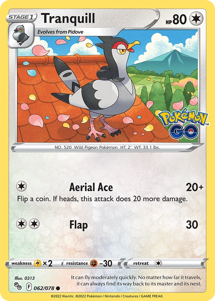 pgo-62 Tranquill 062/078 Common