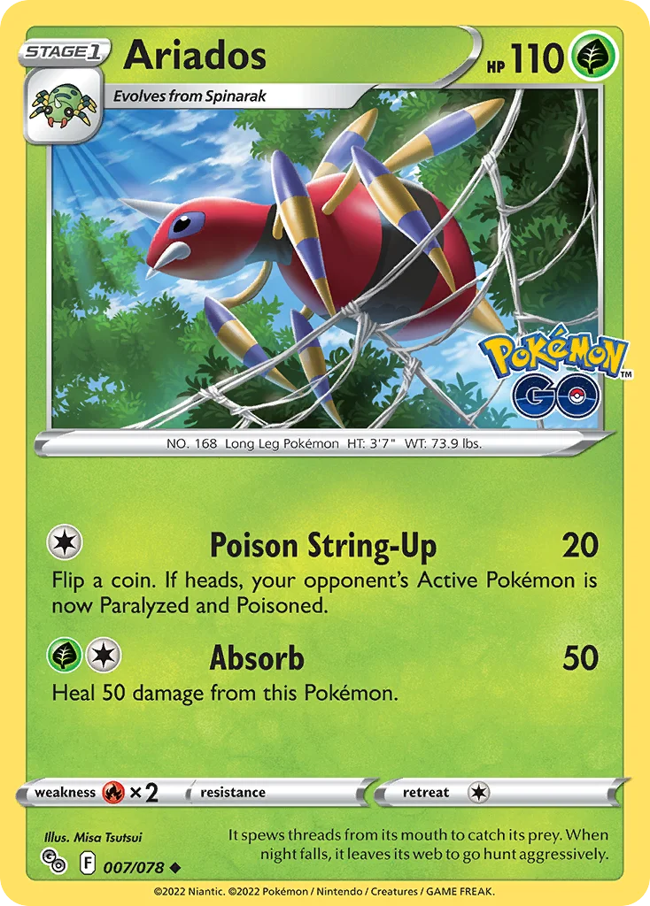 pgo-7 Ariados 007/078 Uncommon