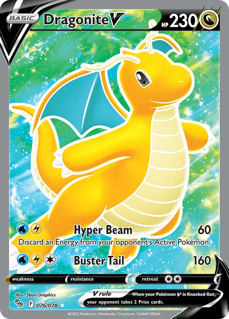 Dragonite V 076/078 Rare ultra