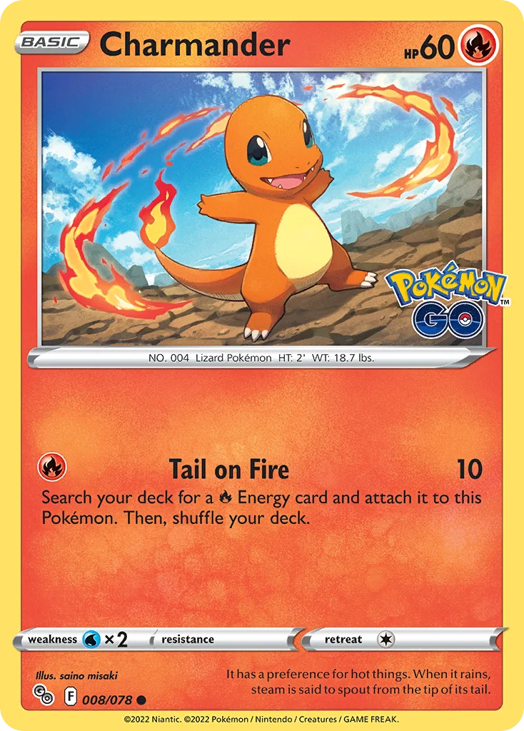 pgo-8 Charmander 008/078 Common