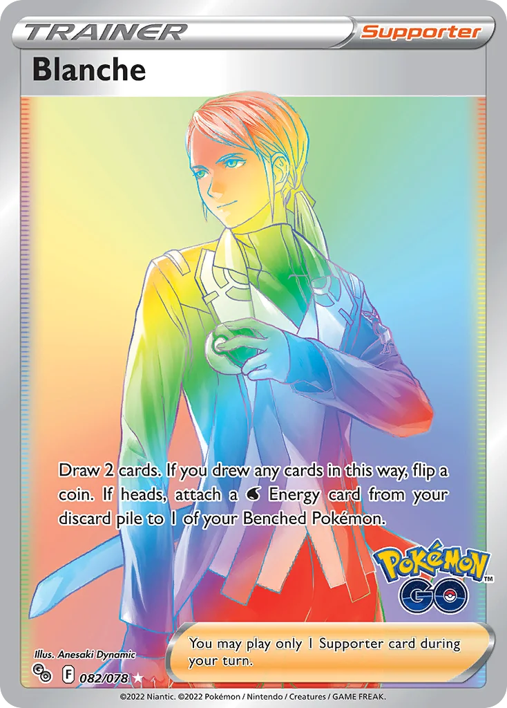 Blanche 082/078 Rare rainbow