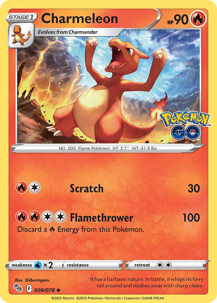 pgo-9 Charmeleon 009/078 Uncommon
