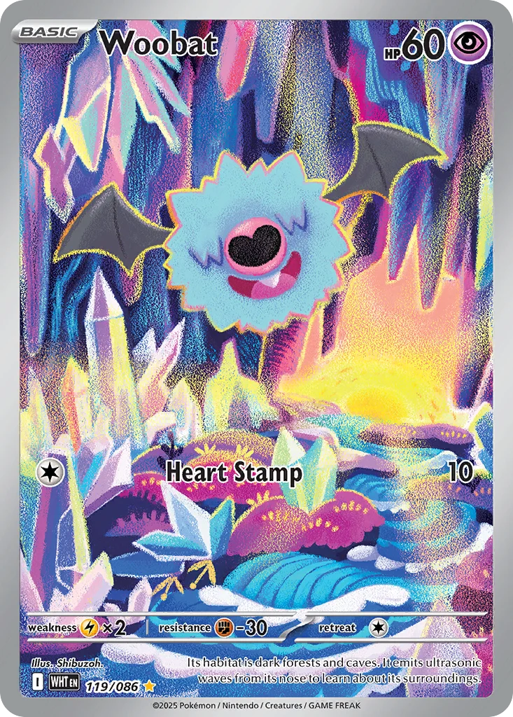 Woobat 119/086 Illustration rare
