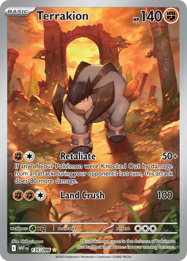 Terrakion 135/086 Illustration rare