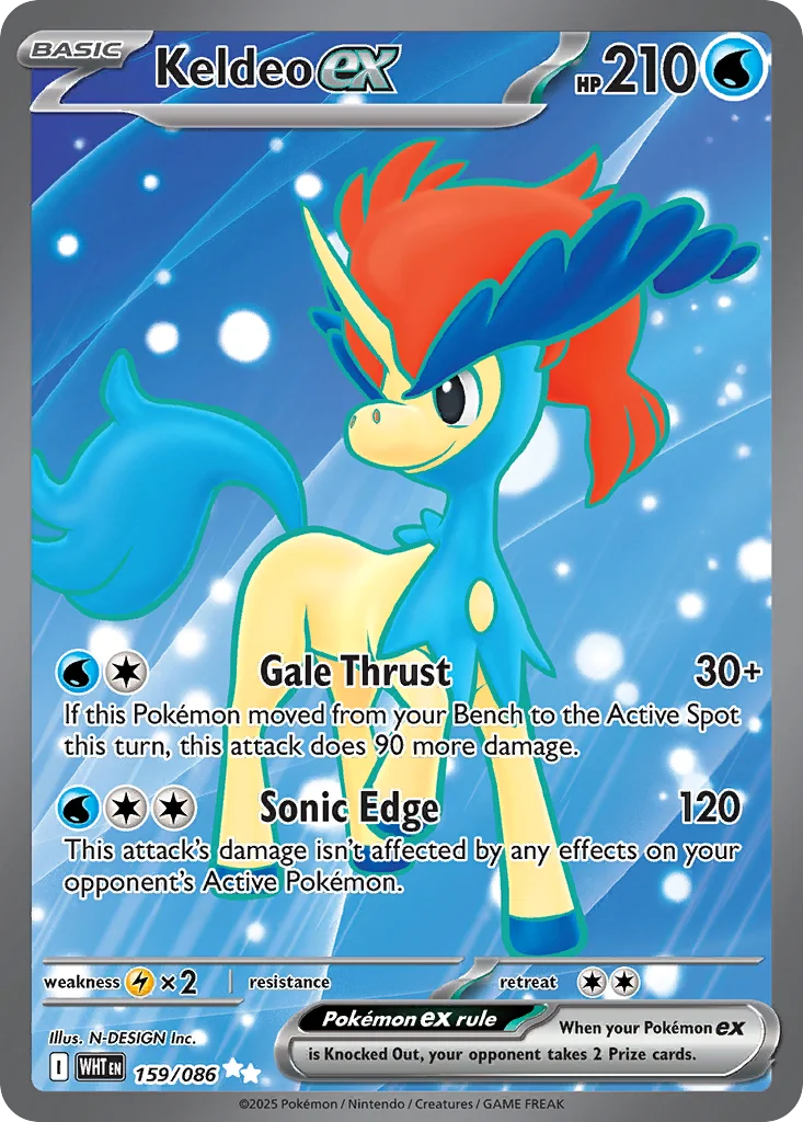 Keldeo ex 159/086 Ultra rare