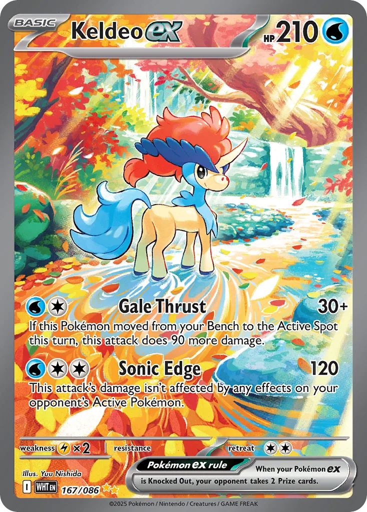 Keldeo ex 167/086 Special illustration rare