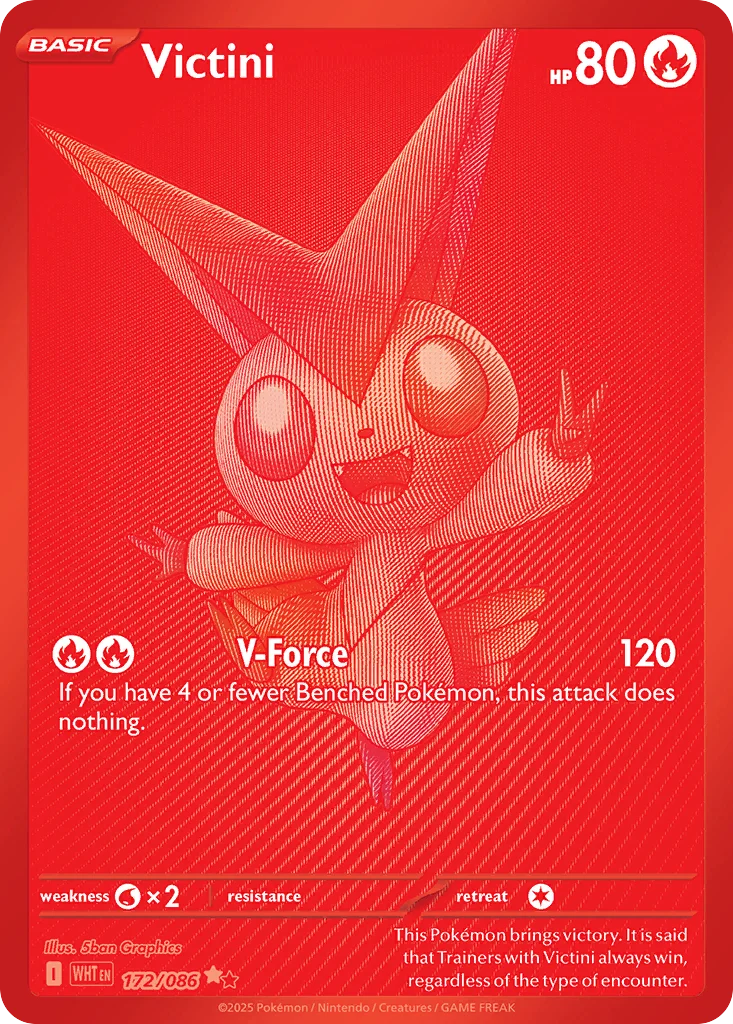 Victini 172/086 Black white rare