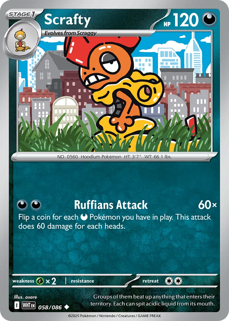 Scrafty 058/086 Uncommon