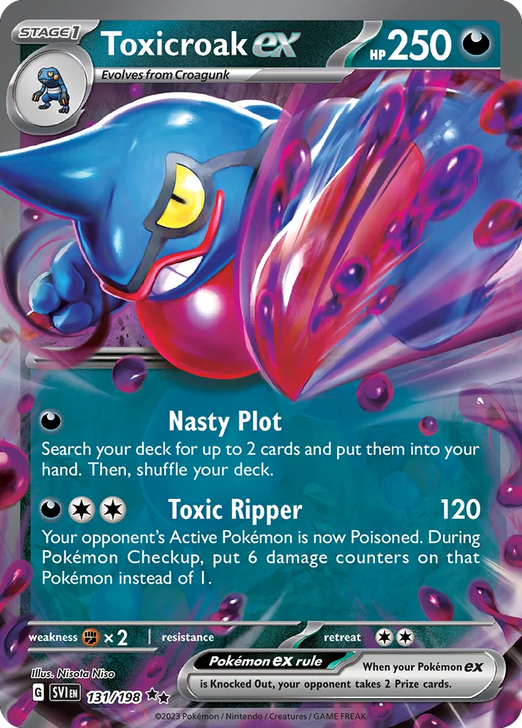 Toxicroak ex 131/198 Double rare