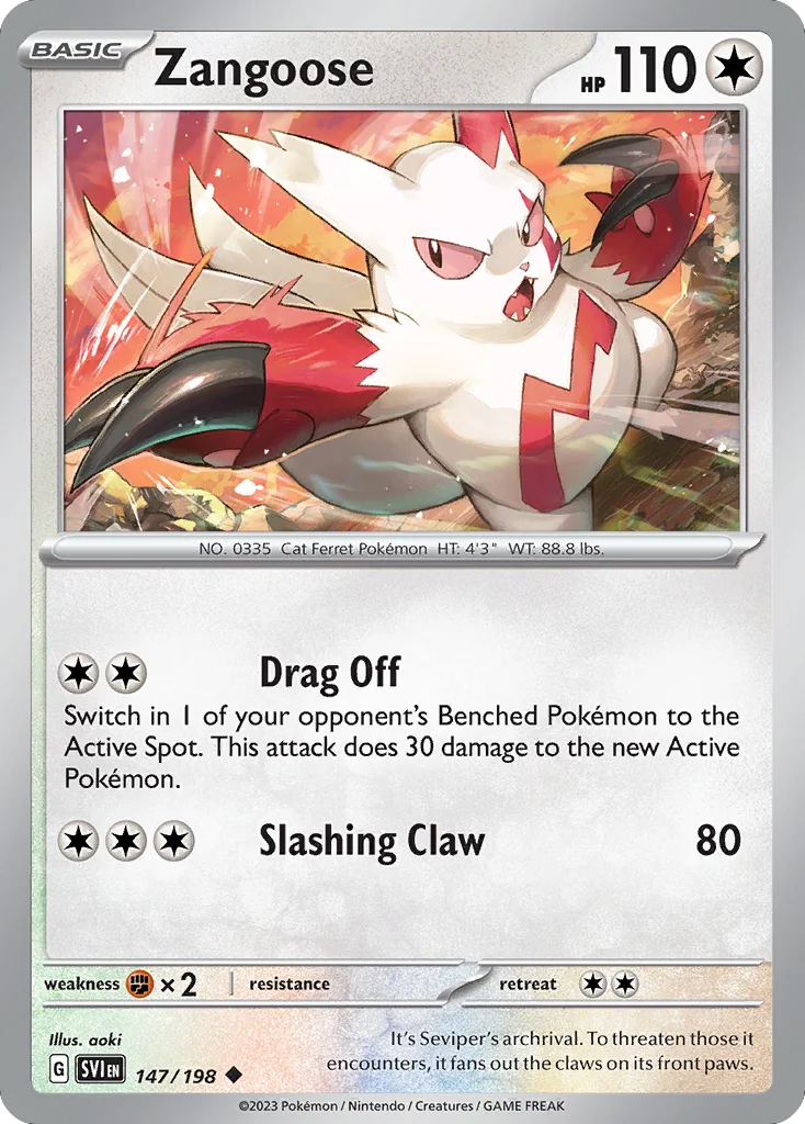 Zangoose 147/198 Uncommon