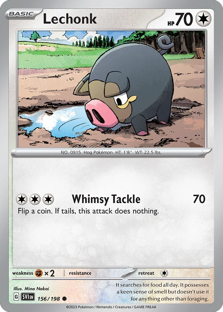 Lechonk 156/198 Common
