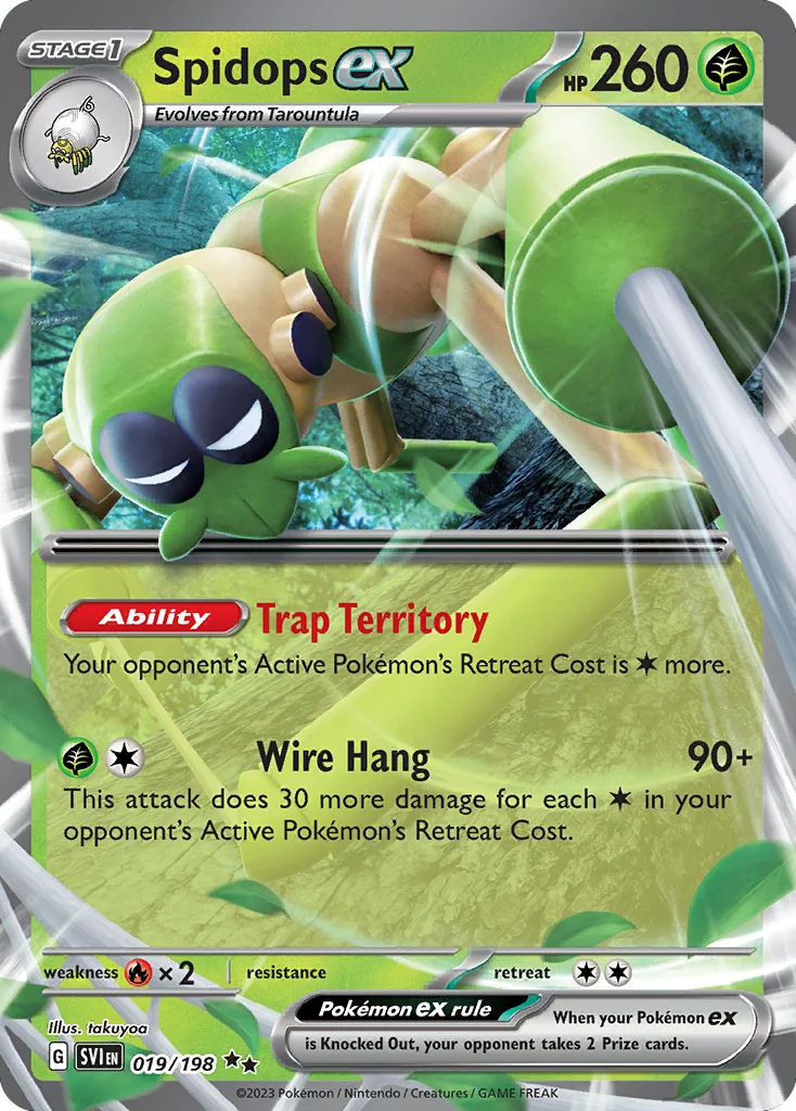 sv1-19 Spidops ex 019/198 Double rare
