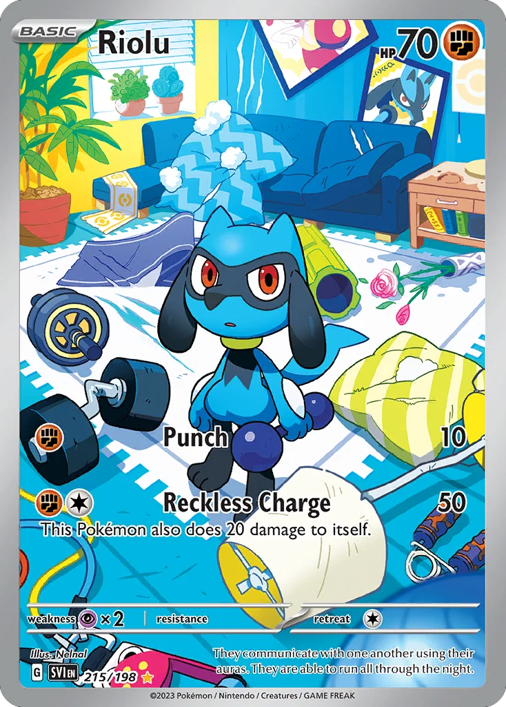 sv1-215 Riolu 215/198 Illustration rare