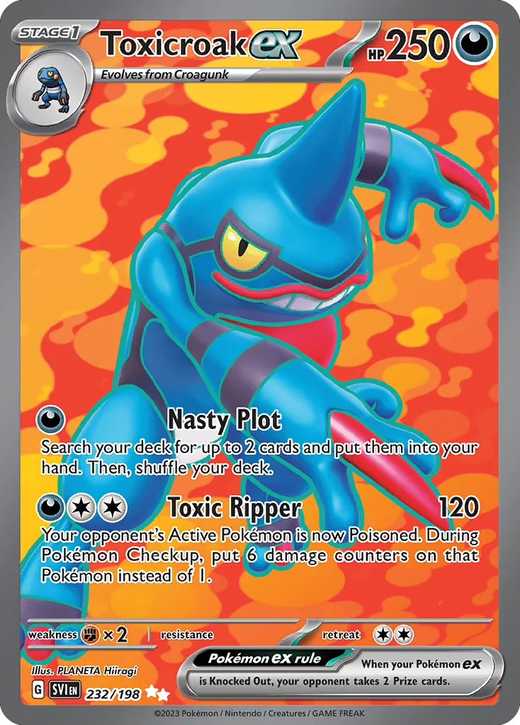 Toxicroak ex 232/198 Ultra rare