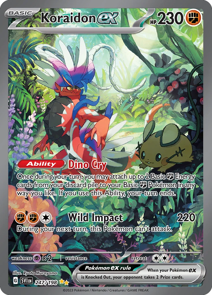 sv1-247 Koraidon ex 247/198 Special illustration rare